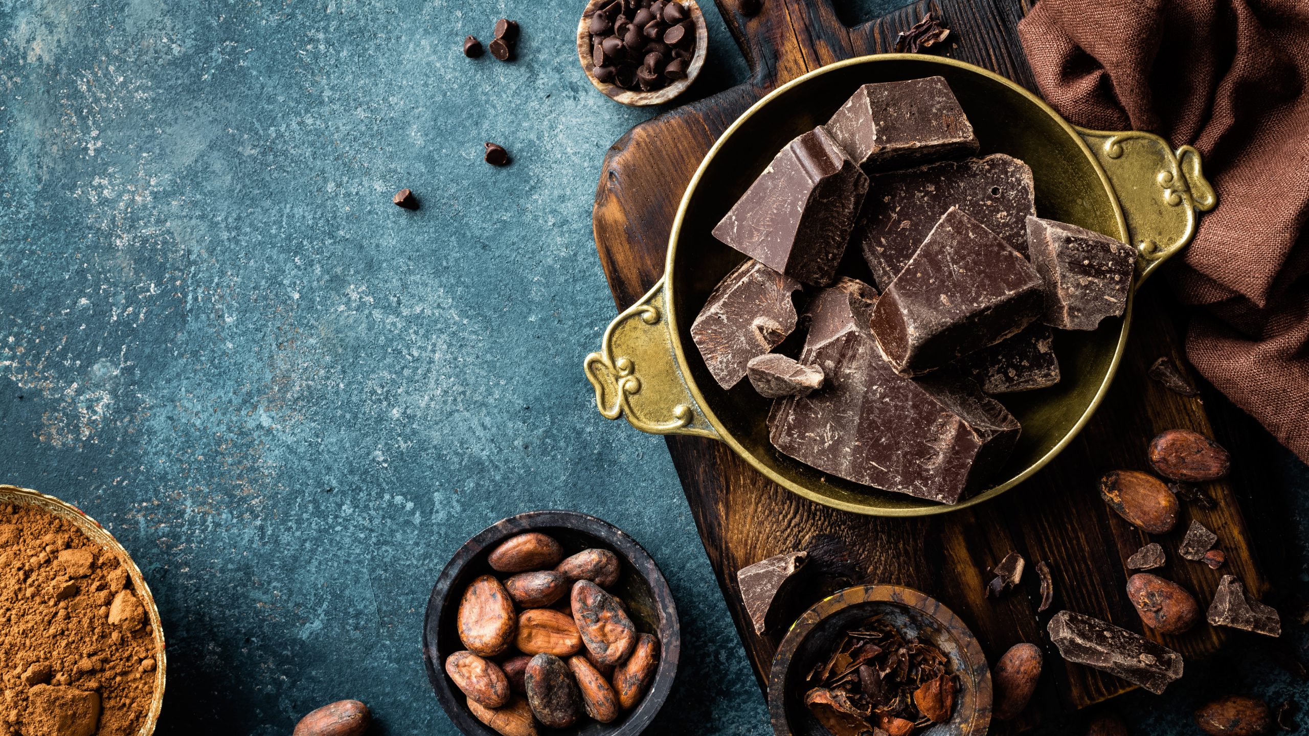 Hausgemachte Schokolade mit Kakao